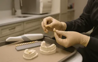 Dental bridge and dental implant treatment comparison